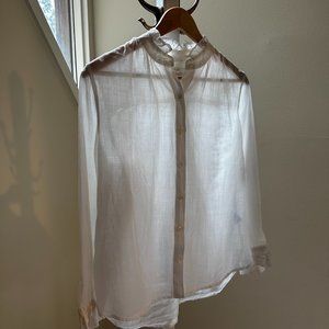 Birds of Paradis by Trovata Blouse with Delicate Ruffle Collar